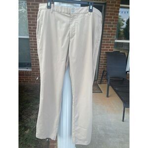 Puma Enjoy Golf Chino Pant Men's Size 38x34 Beige 4-Pockets Stretch Snap Button